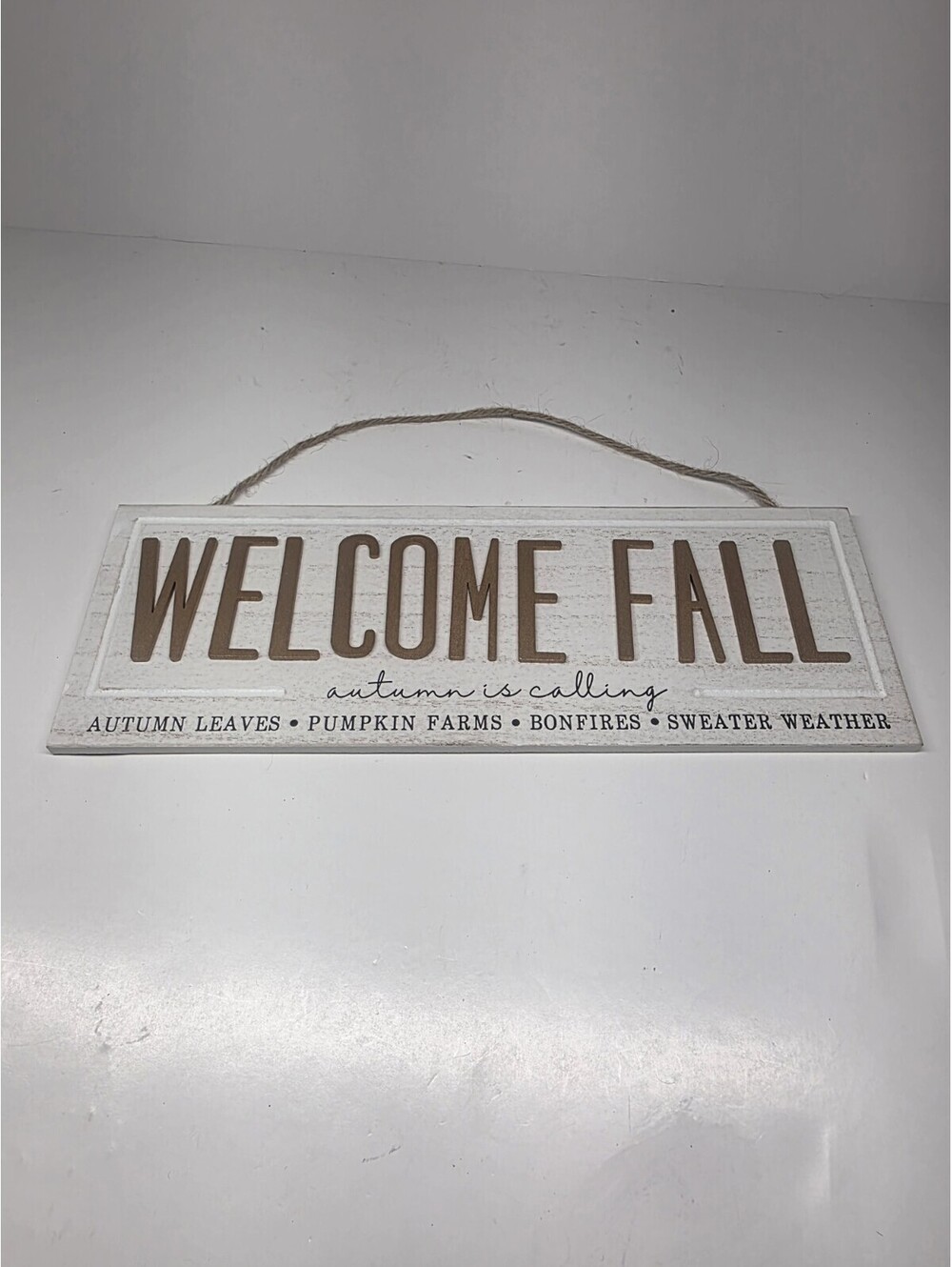Welcome Fall Wooden Hanging Sign, Farmhouse Home Decor